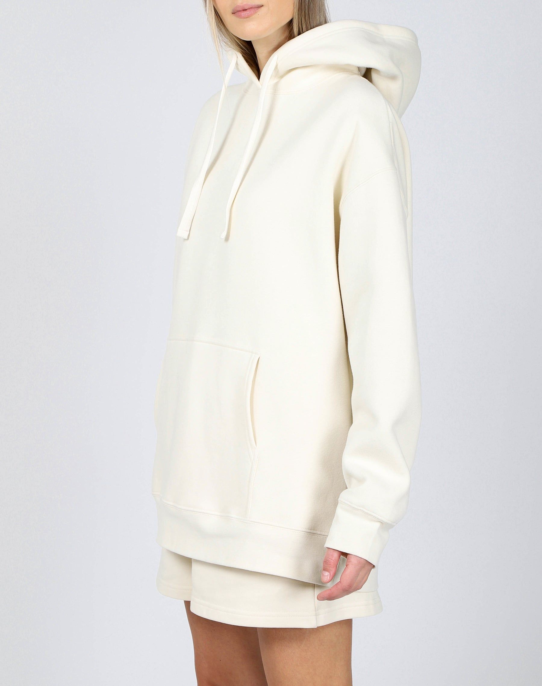 The "PROTECT YOUR PEACE" Big Sister Hoodie | Almond Milk & Fuchsia sold by Brunette The Label product image thumbnail 5