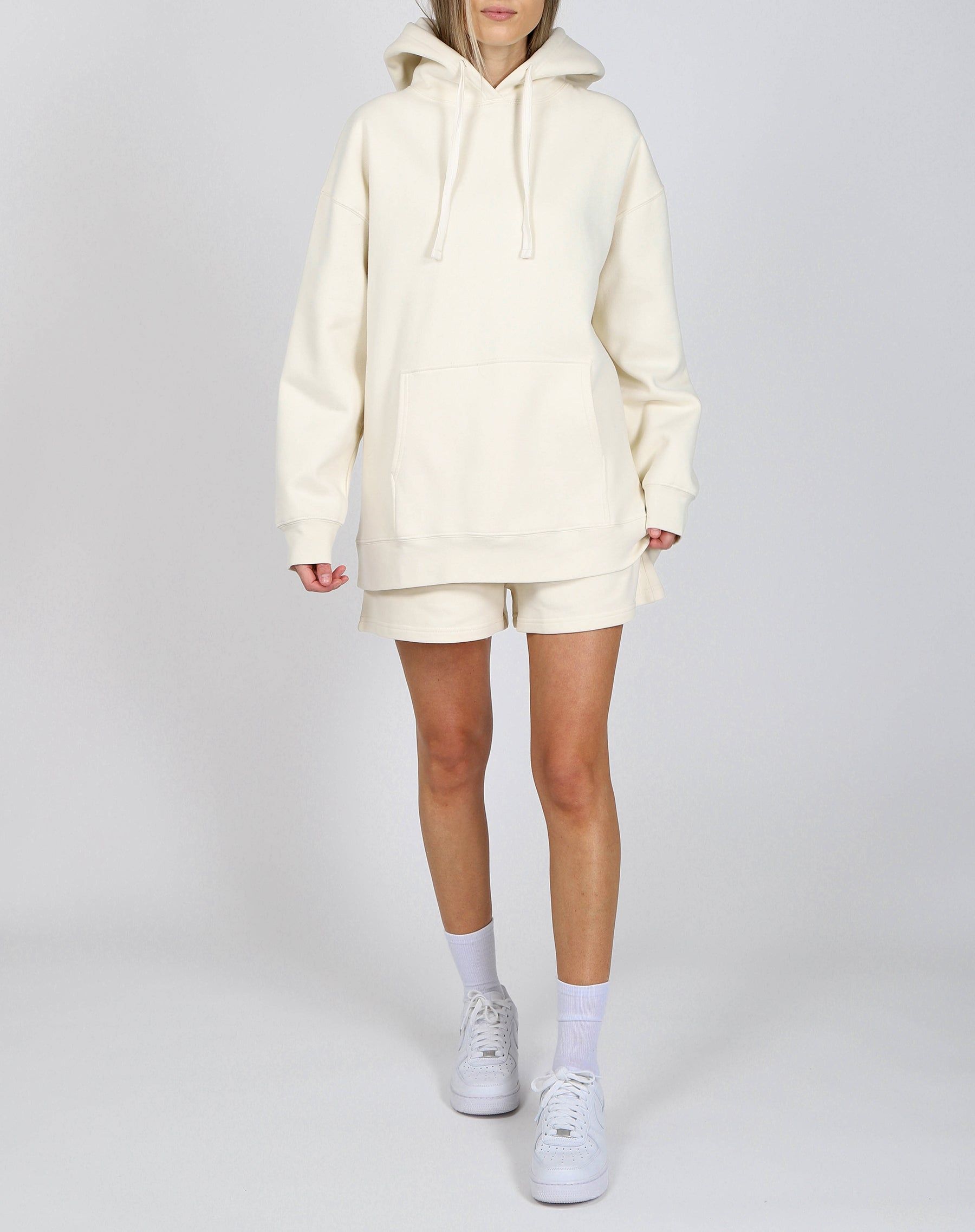 The "PROTECT YOUR PEACE" Big Sister Hoodie | Almond Milk & Fuchsia sold by Brunette The Label product image thumbnail 6