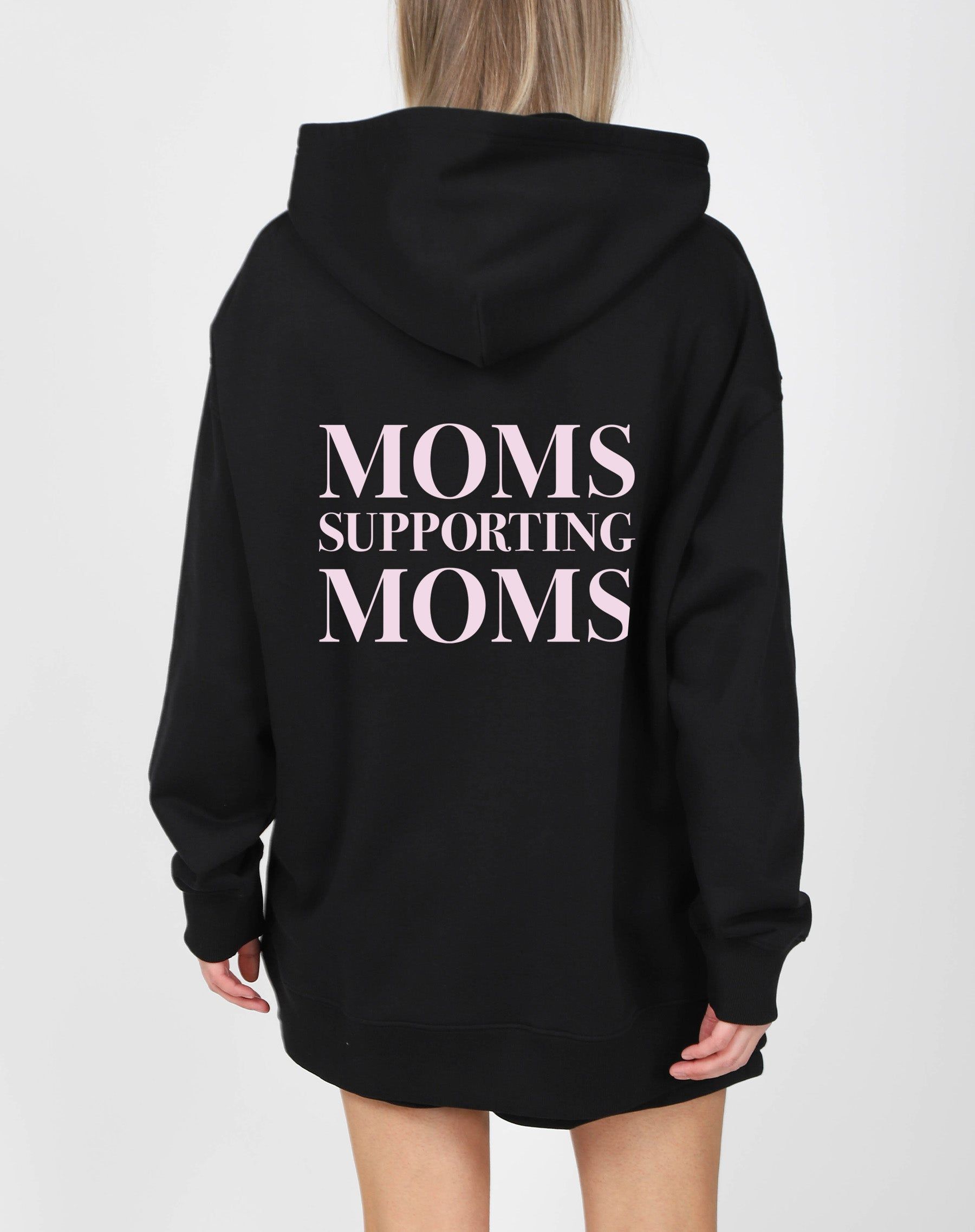 The 'Moms Supporting Moms' Big Sister Hoodie | Black sold by Brunette The Label product image thumbnail 2