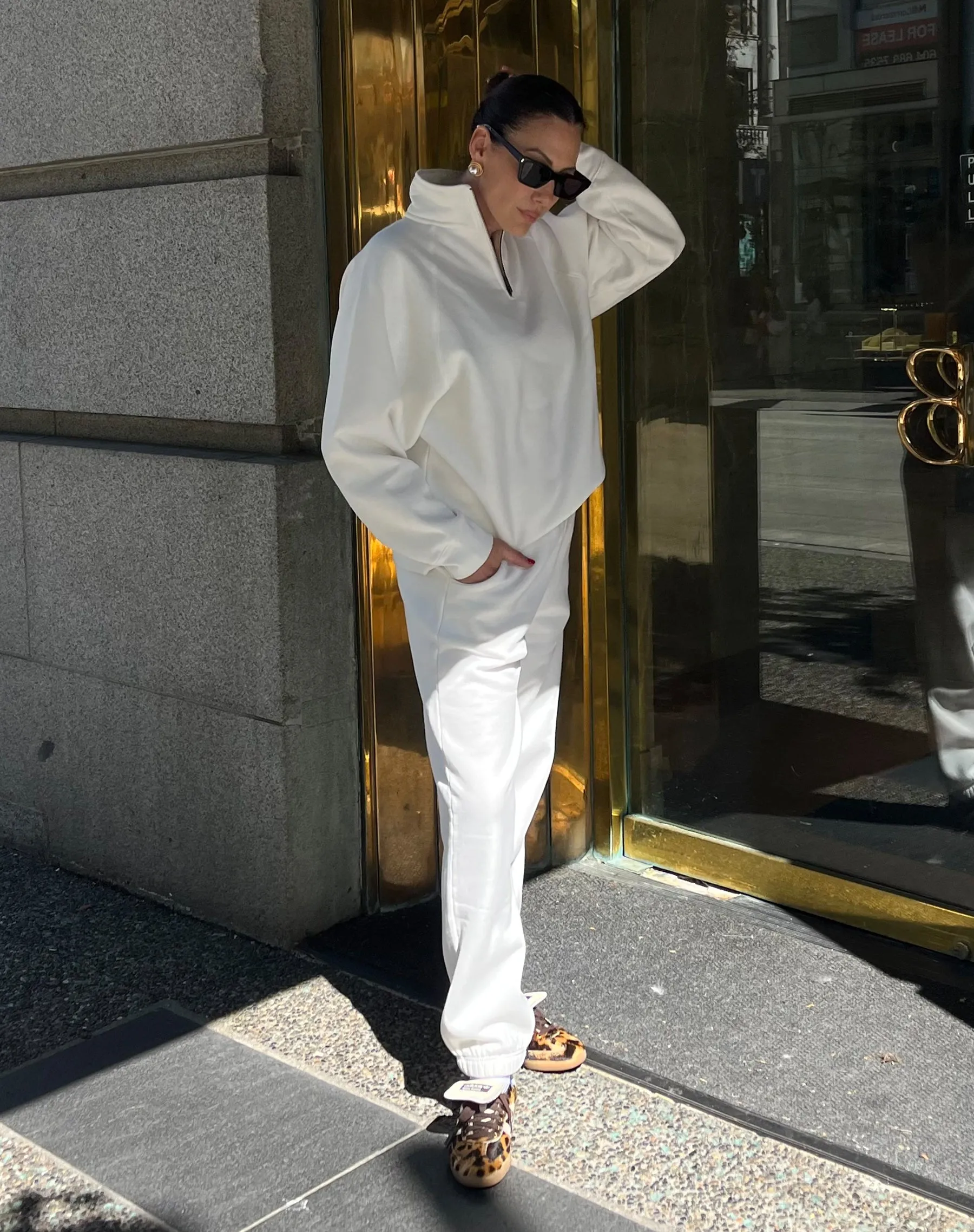 "Babes Supporting Babes" Oversized Jogger | Coconut Cream sold by Brunette The Label