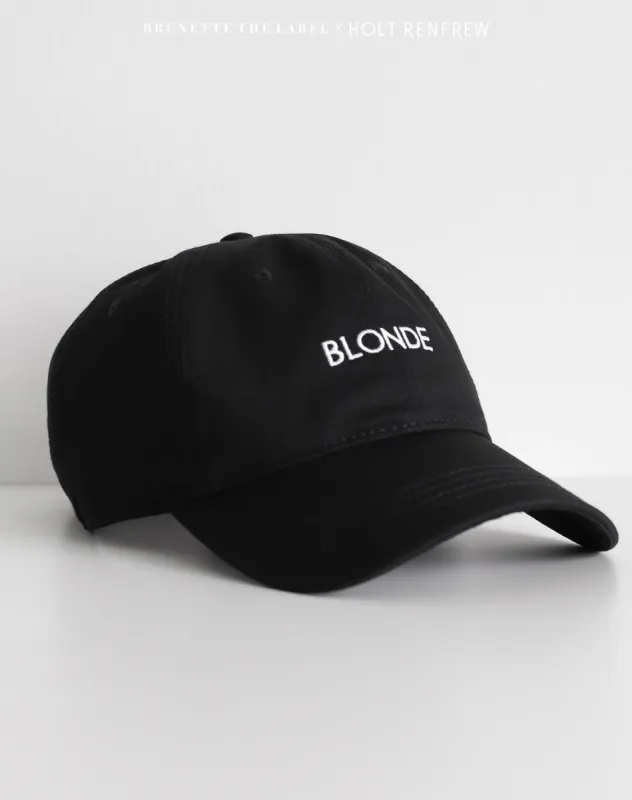 The "BLONDE" Baseball Cap | Holt Renfrew Pop Up sold by Brunette The Label
