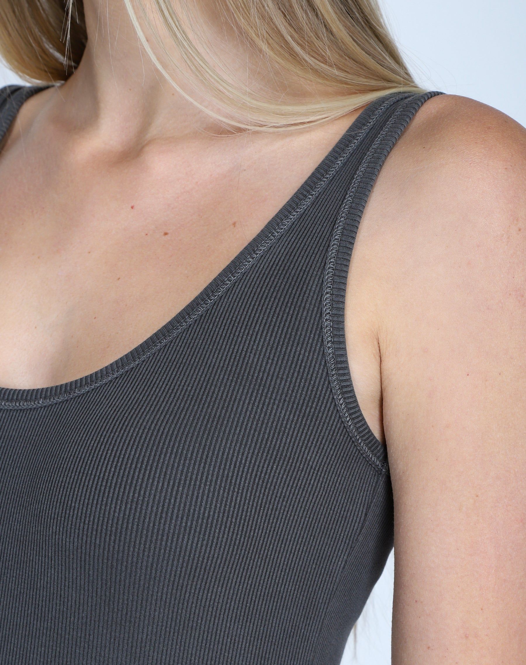 The Romper | Washed Grey sold by Brunette The Label product image thumbnail 2