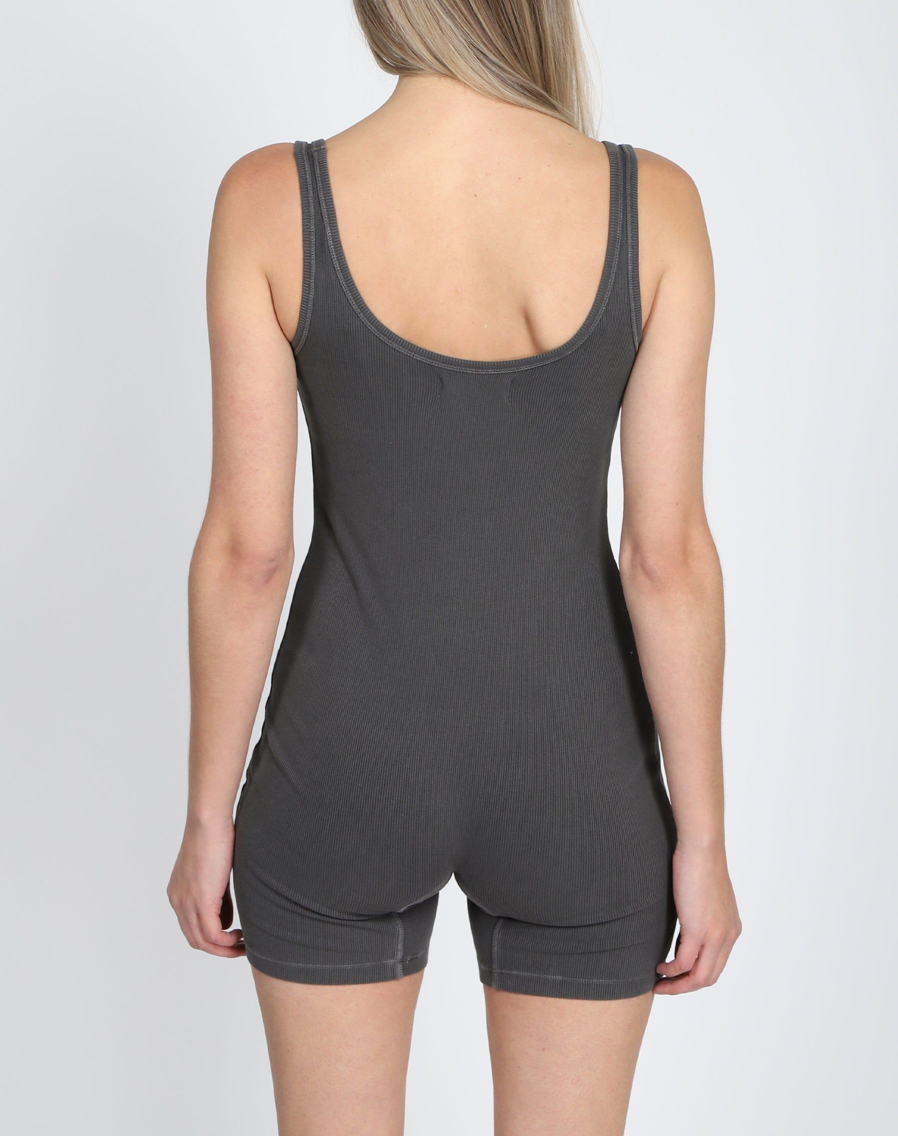 The Romper | Washed Grey sold by Brunette The Label product image thumbnail 4