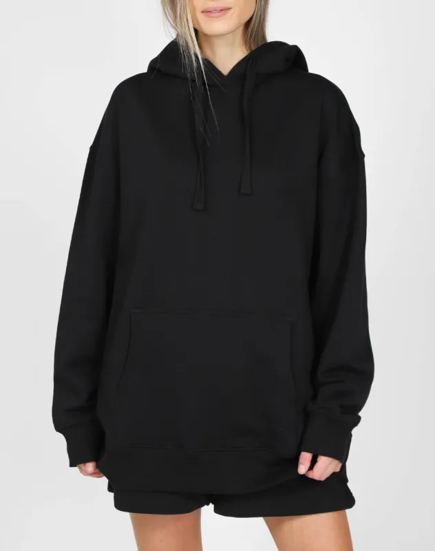 The Big Sister Hoodie | True Black sold by Brunette The Label