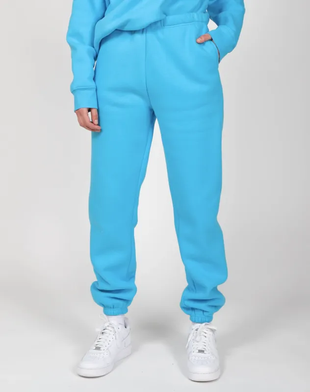 The Best Friend Fleece Jogger | Mediterranean Blue sold by Brunette The Label