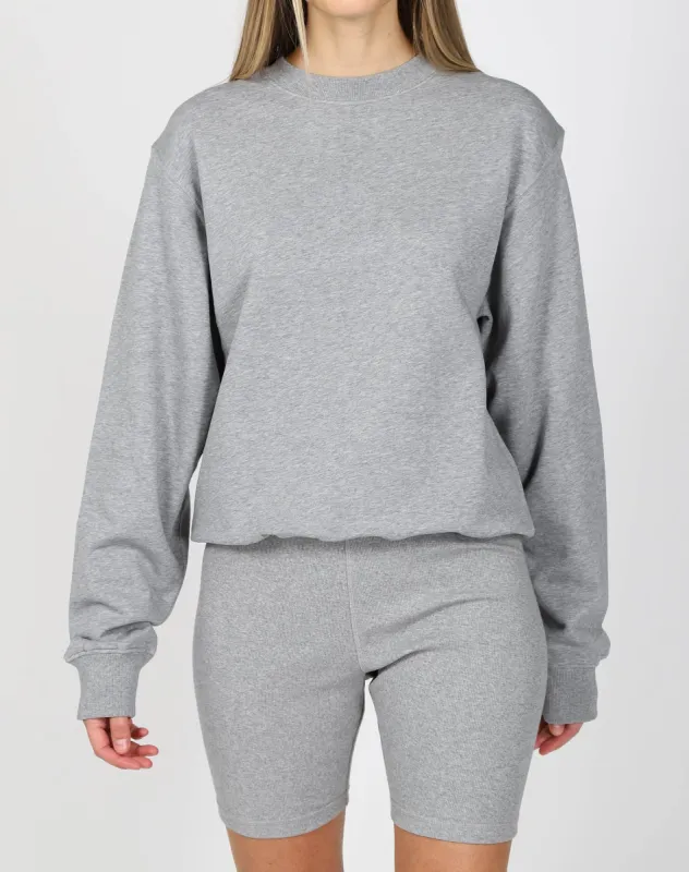 The Best Friend Crew Neck Sweatshirt | Classic Grey sold by Brunette The Label