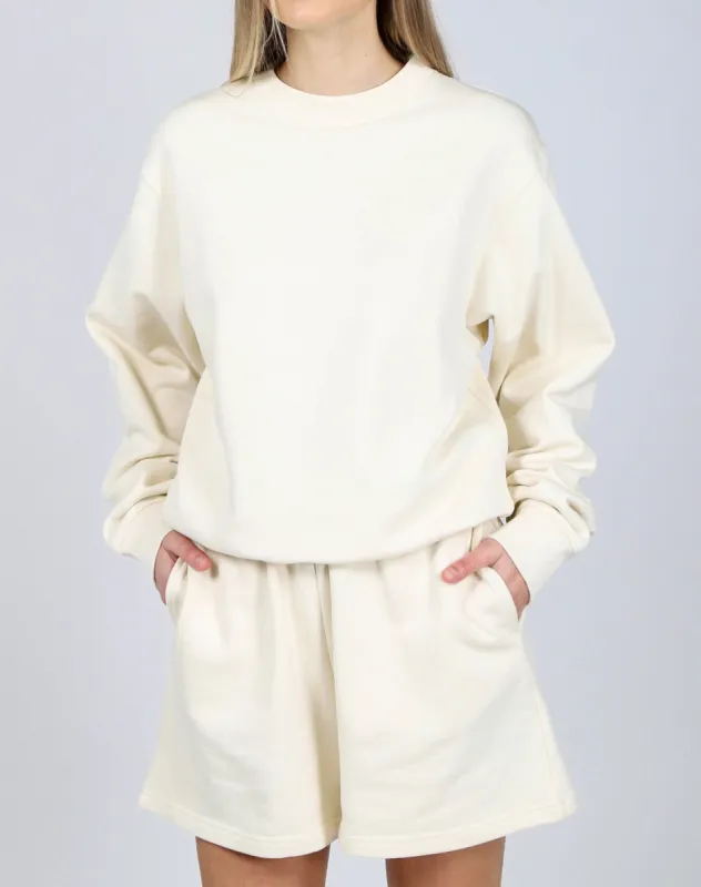 The Best Friend Crew Neck Sweatshirt | Almond Milk sold by Brunette The Label