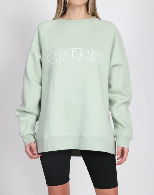 The "MOTHER" Not Your Boyfriend's Crew Neck Sweatshirt | Sage sold by Brunette The Label