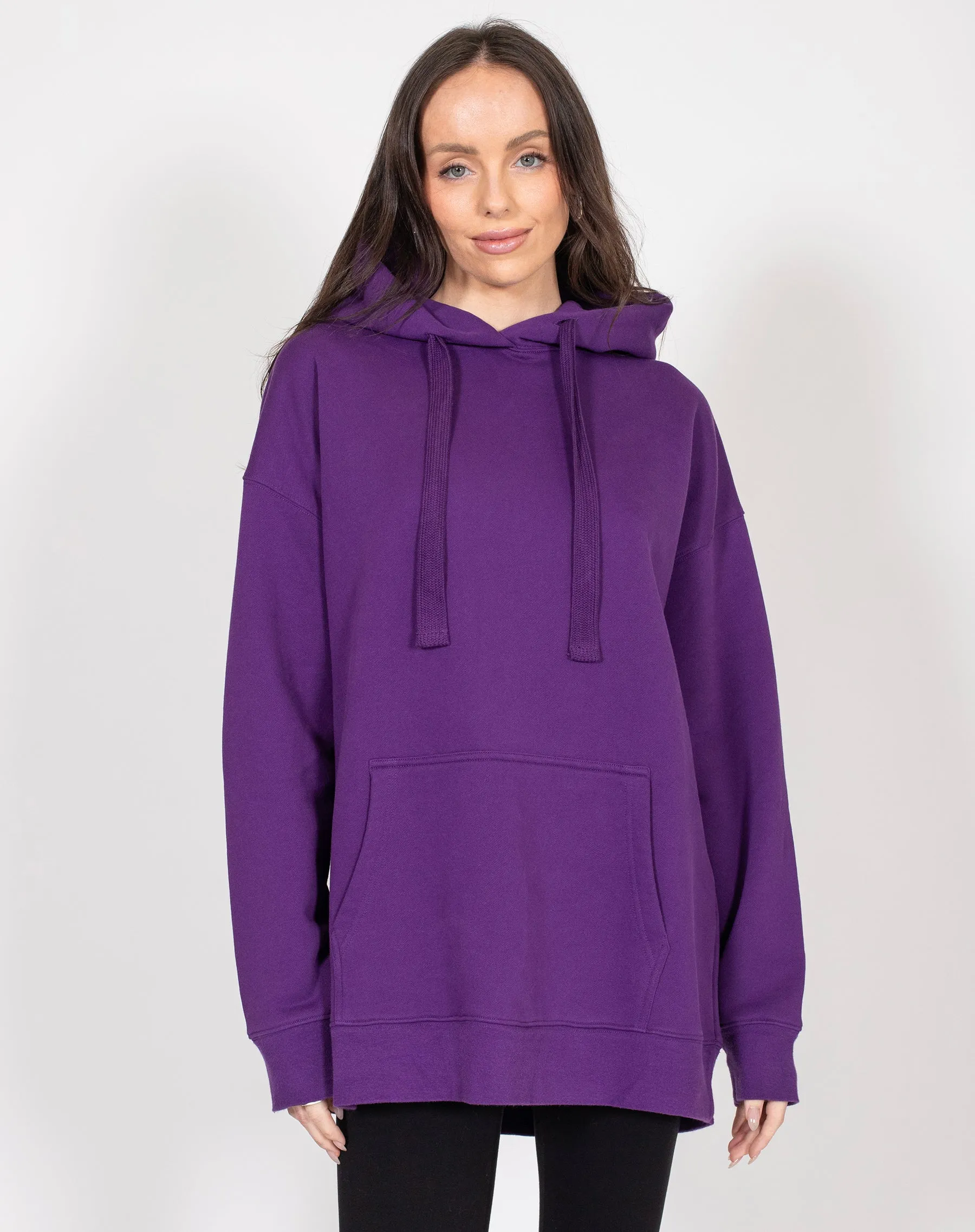 The "BABES SUPPORTING BABES" Big Sister Hoodie | Ultraviolet sold by Brunette The Label product image thumbnail 2