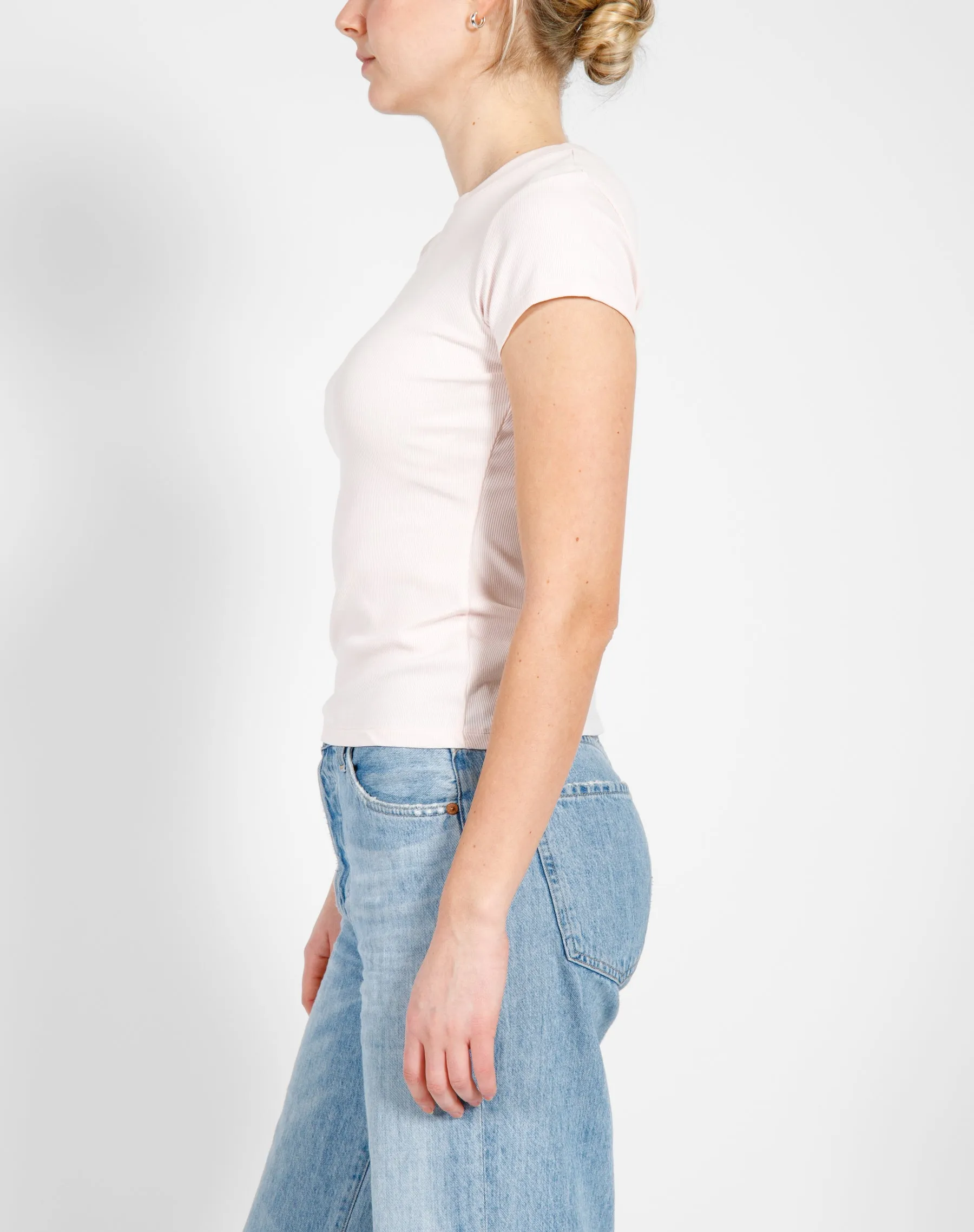 The Ribbed Fitted Tee | Bellini sold by Brunette The Label product image thumbnail 2