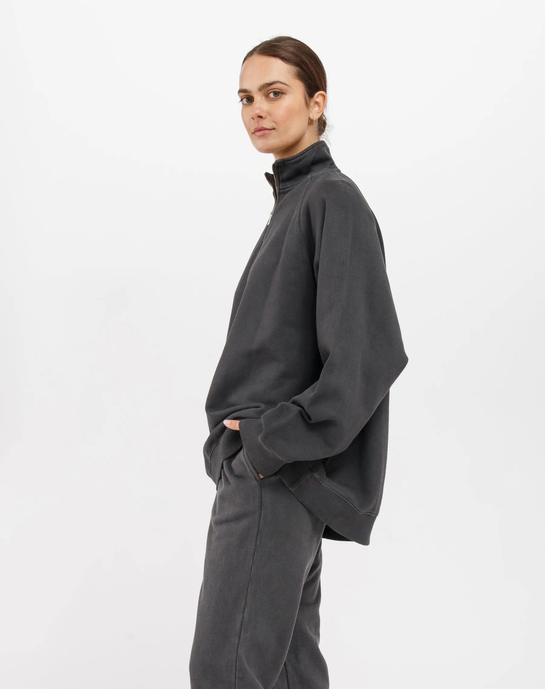 Not Your Boyfriend's Half Zip Sweatshirt sold by Brunette The Label product image thumbnail 2