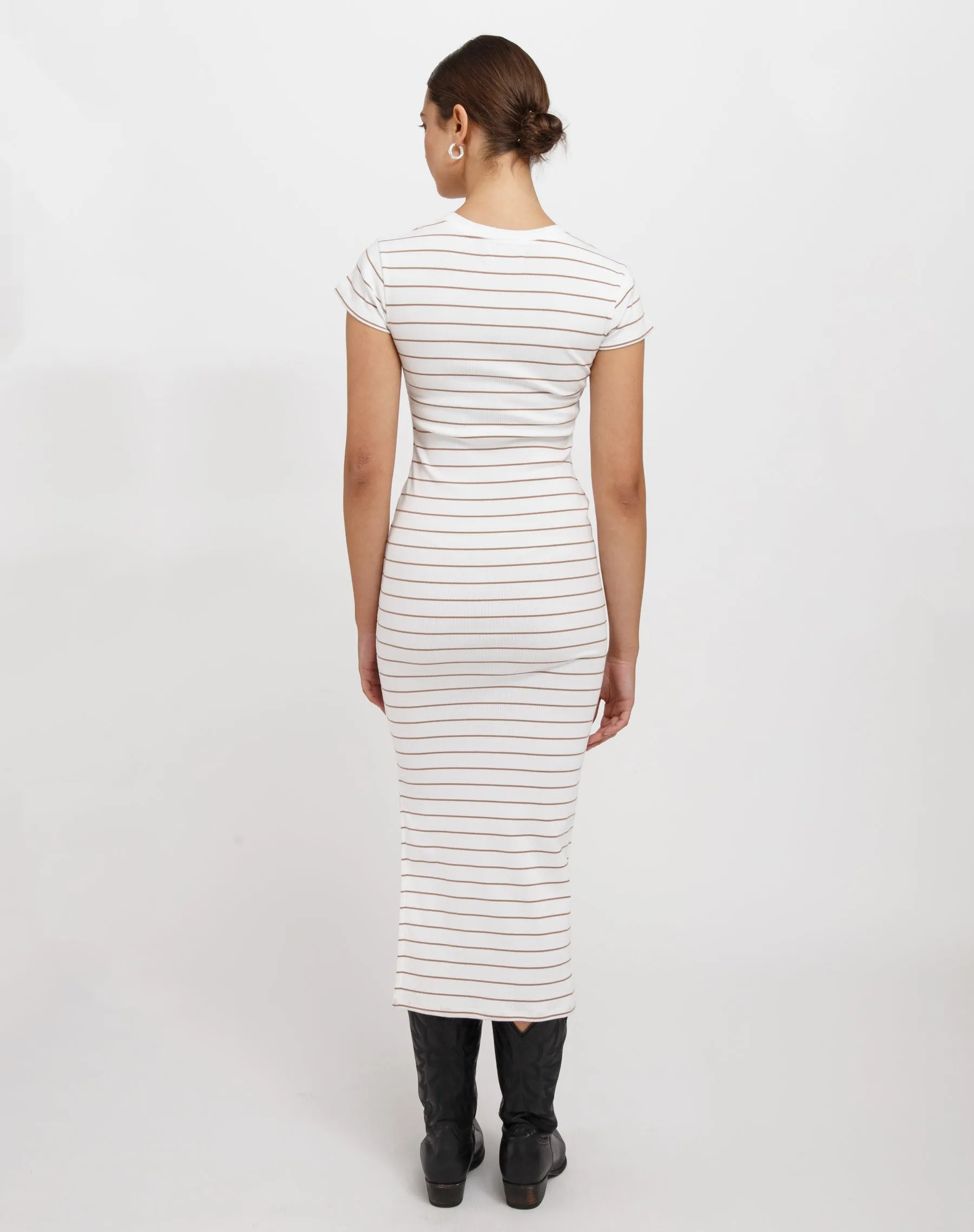 Ribbed Midi Dress sold by Brunette The Label product image thumbnail 3