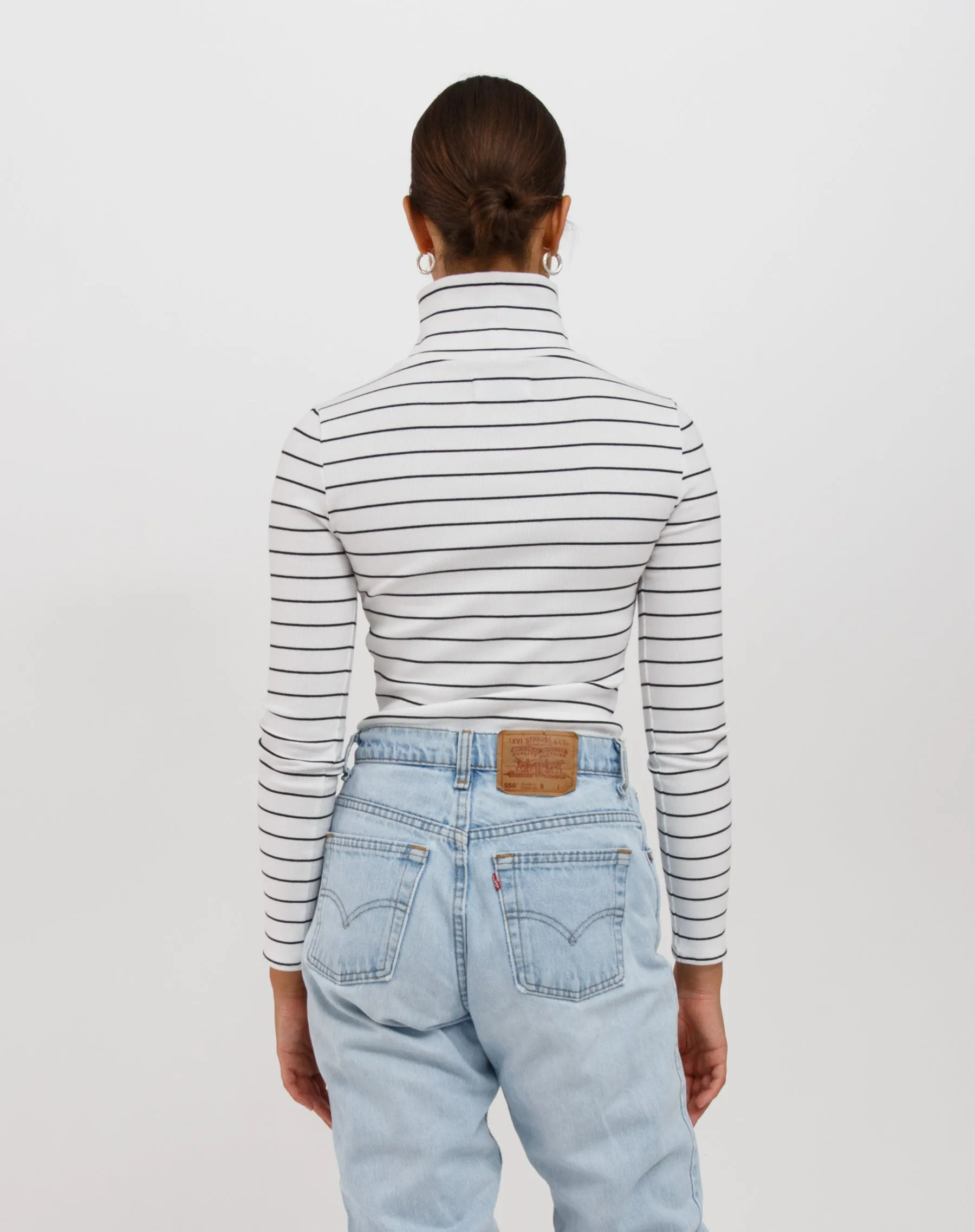 Ribbed Turtleneck sold by Brunette The Label product image thumbnail 3