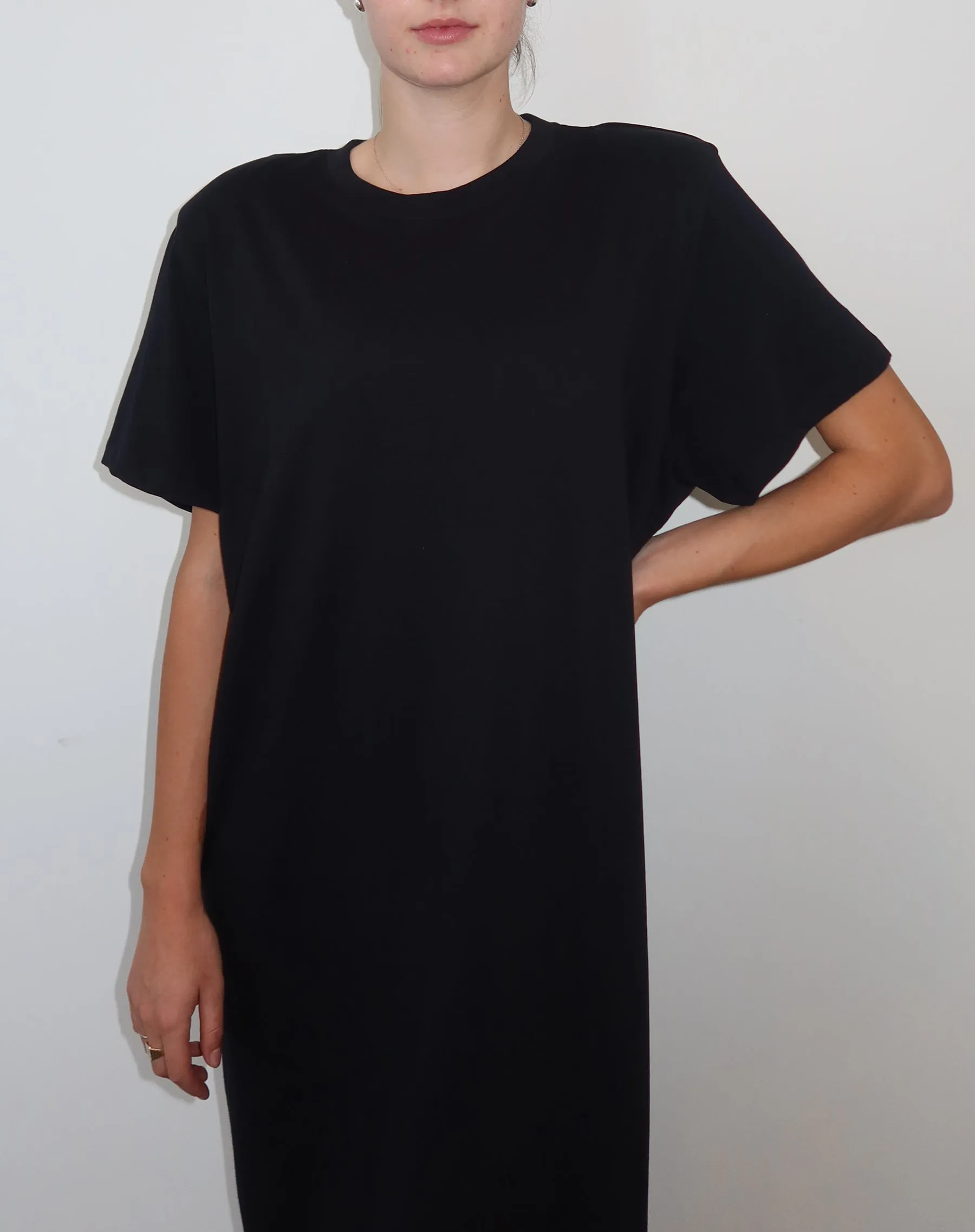 Boxy Tee Dress sold by Brunette The Label product image thumbnail 3