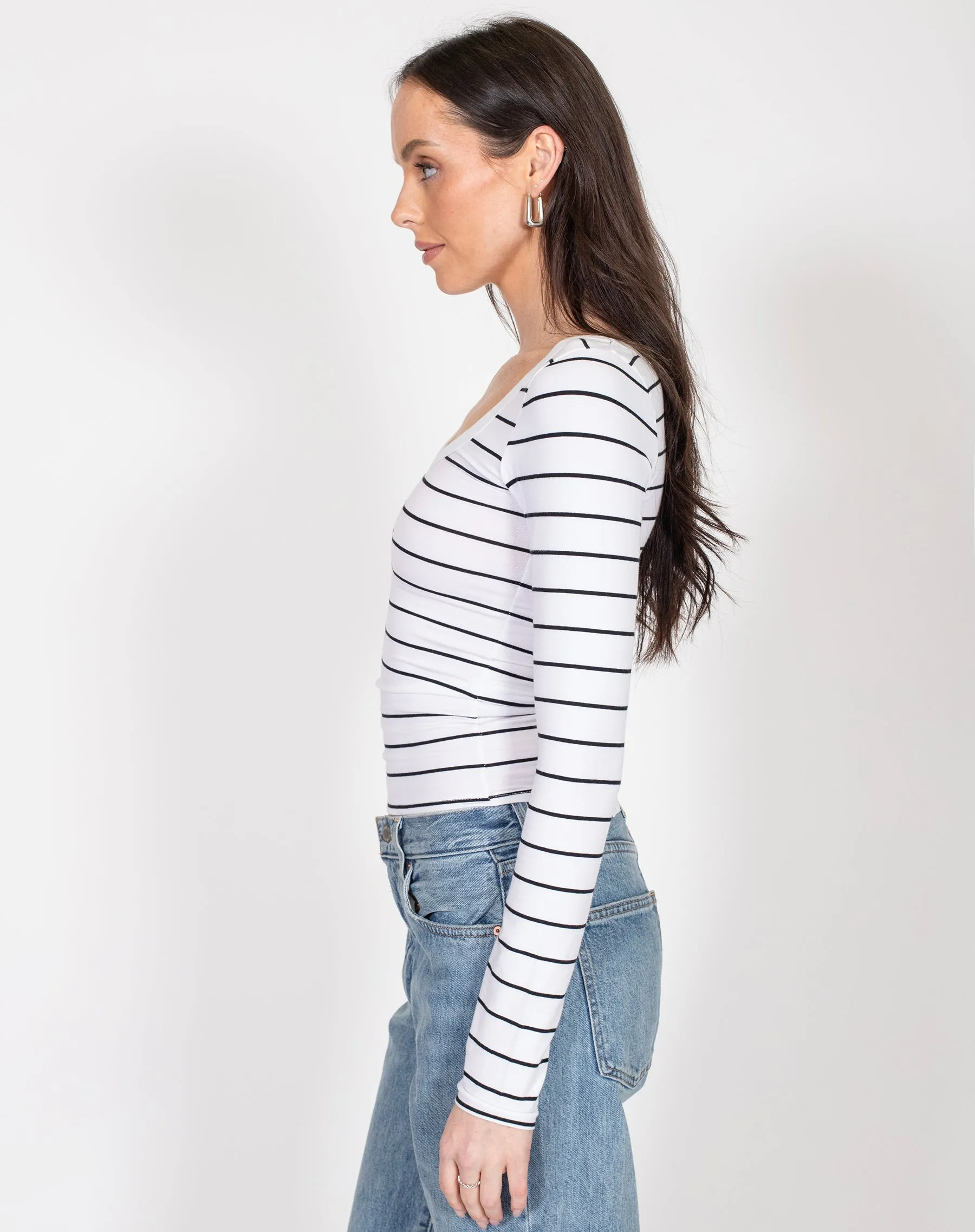 Scoop Neck Long Sleeve sold by Brunette The Label product image thumbnail 2