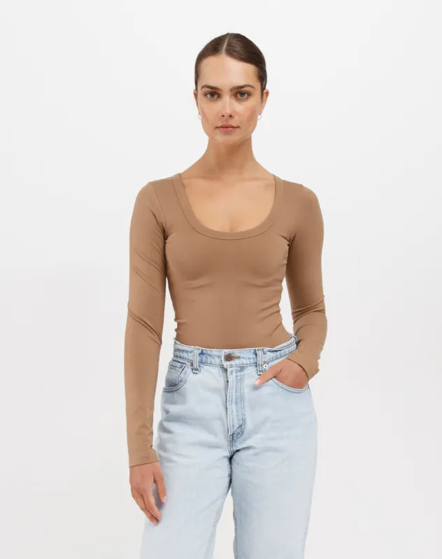 Scoop Neck Long Sleeve sold by Brunette The Label