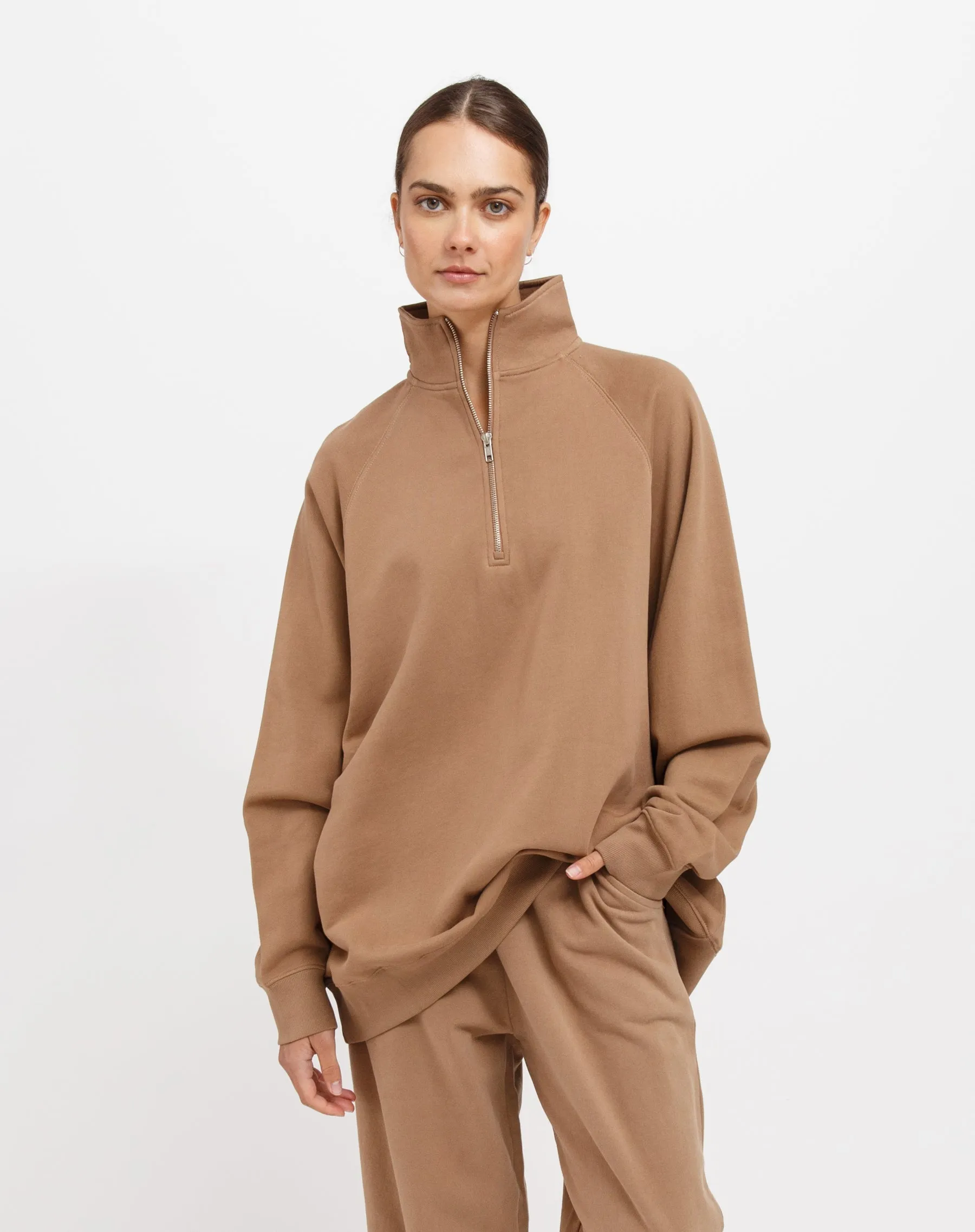 Not Your Boyfriend's Half Zip Sweatshirt sold by Brunette The Label product image thumbnail 4