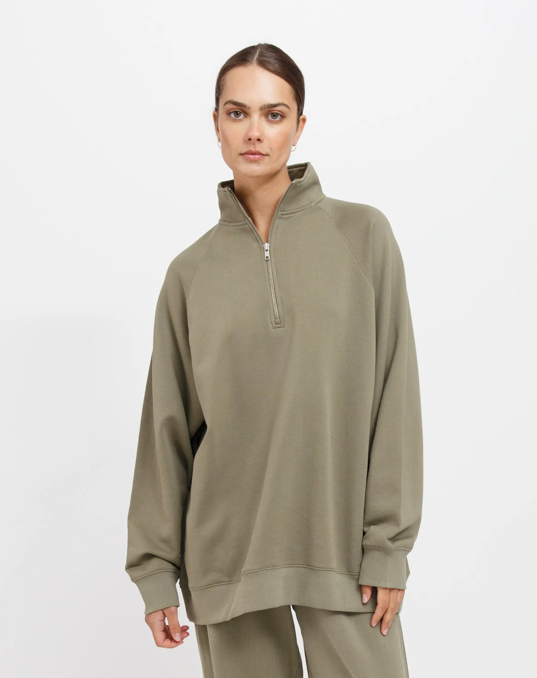 Not Your Boyfriend's Half Zip Sweatshirt sold by Brunette The Label product image thumbnail 5