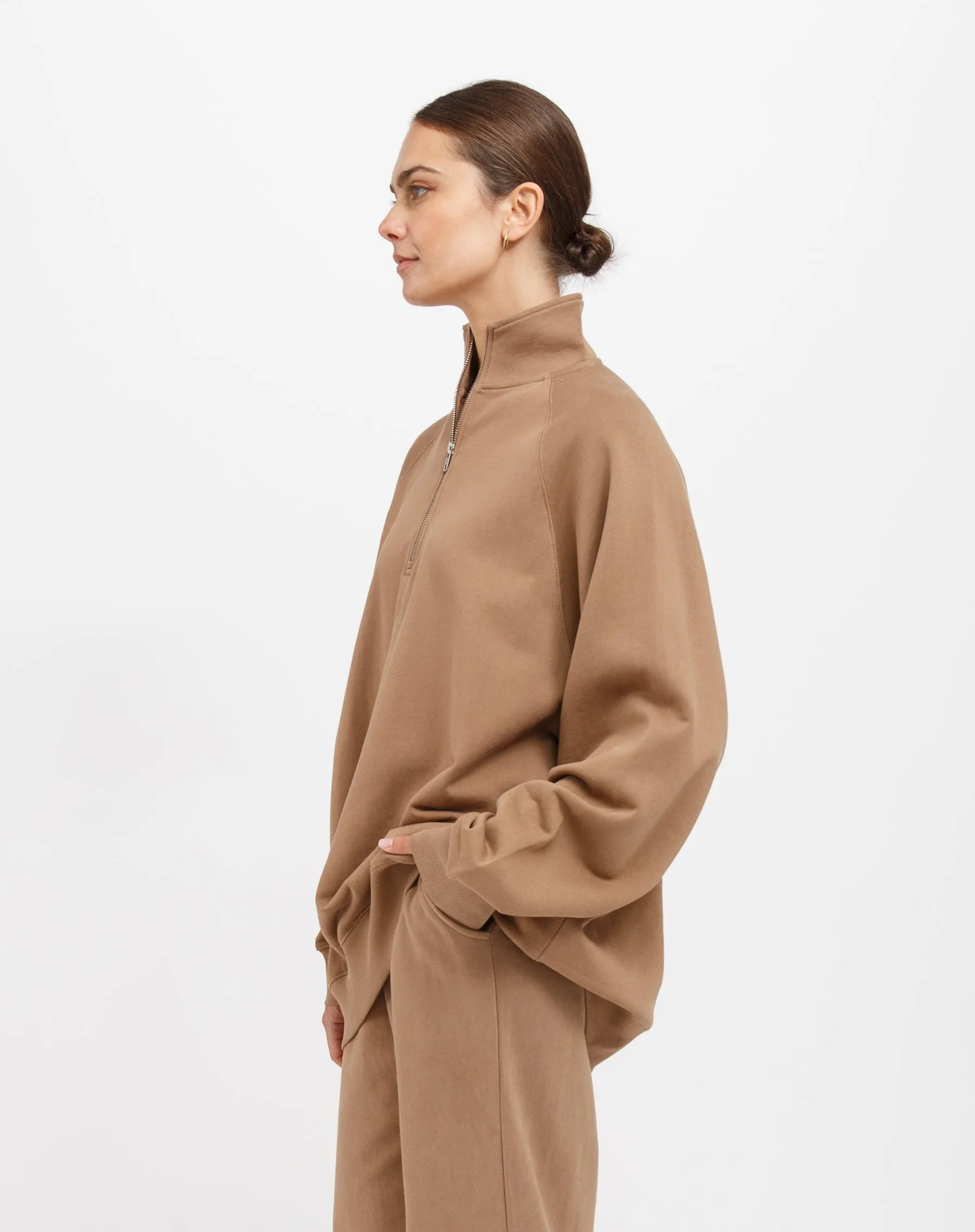 Not Your Boyfriend's Half Zip Sweatshirt sold by Brunette The Label product image thumbnail 2