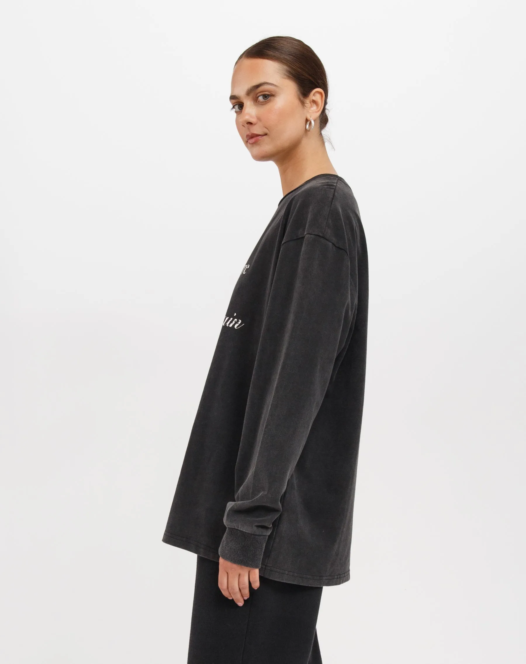 "Begin Again" Boxy Long Sleeve Tee sold by Brunette The Label product image thumbnail 2