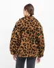 Leopard Sherpa Jacket sold by Brunette The Label