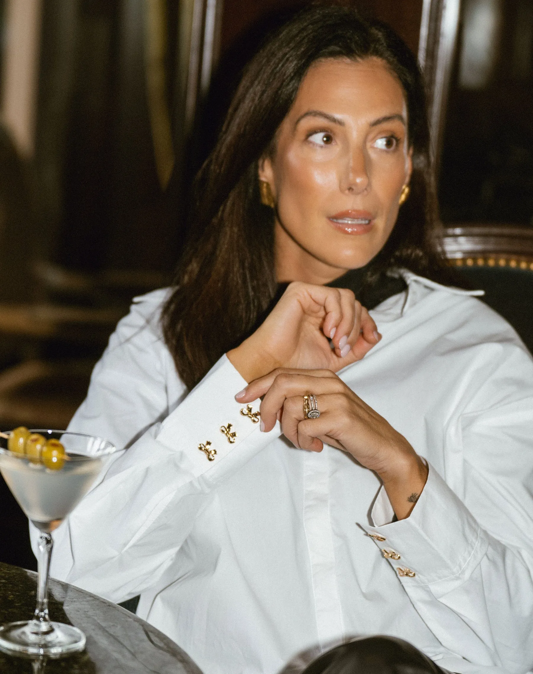 Poplin Bow Button Up Shirt sold by Brunette The Label