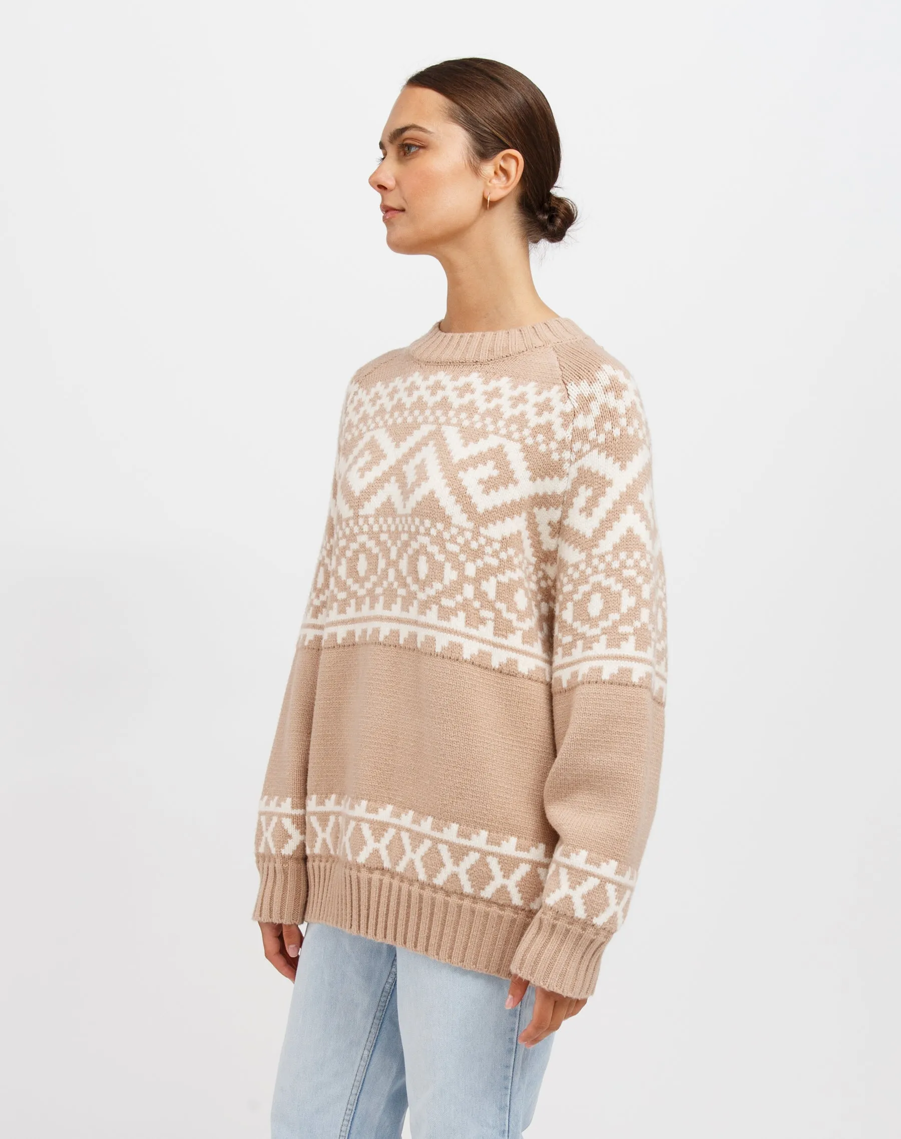 Fair Isle Knit Sweater sold by Brunette The Label product image thumbnail 2
