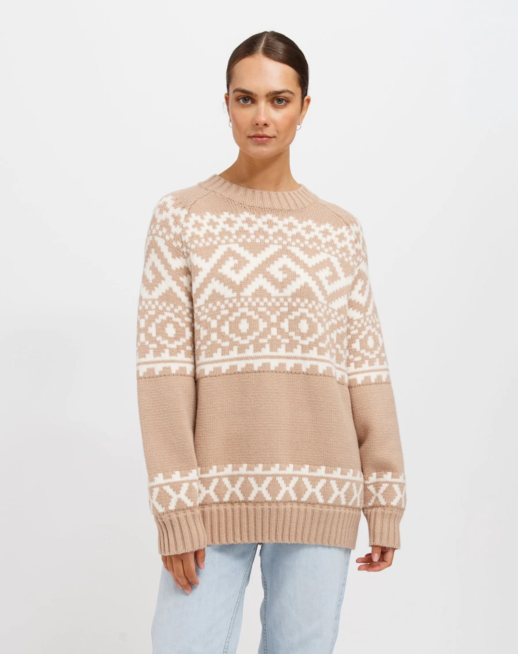 Fair Isle Knit Sweater sold by Brunette The Label