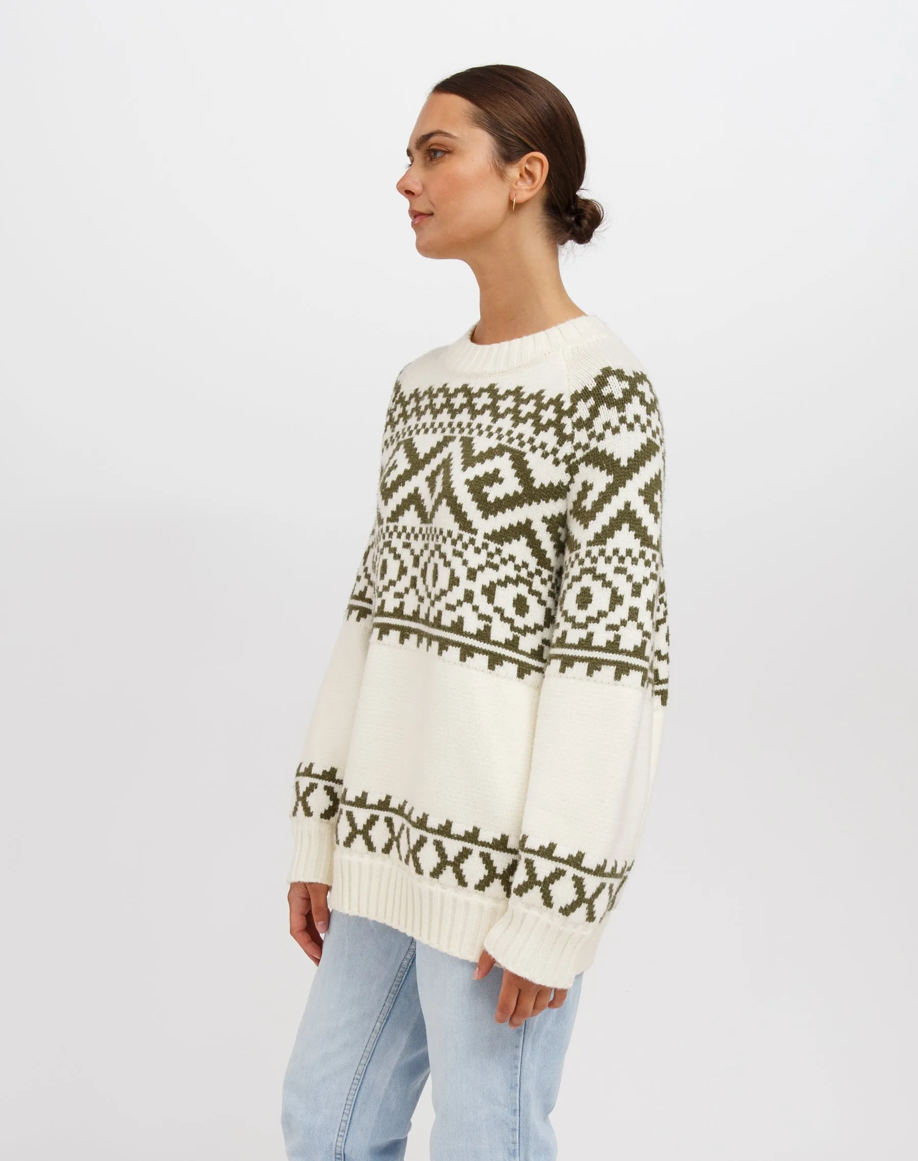 Fair Isle Knit Sweater sold by Brunette The Label product image thumbnail 2