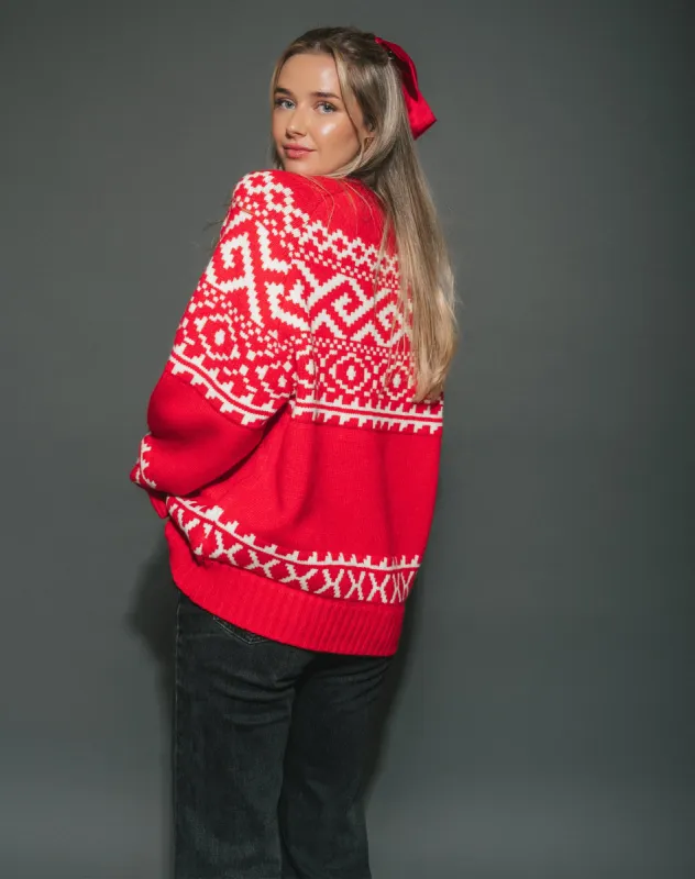 Fair Isle Knit Sweater sold by Brunette The Label