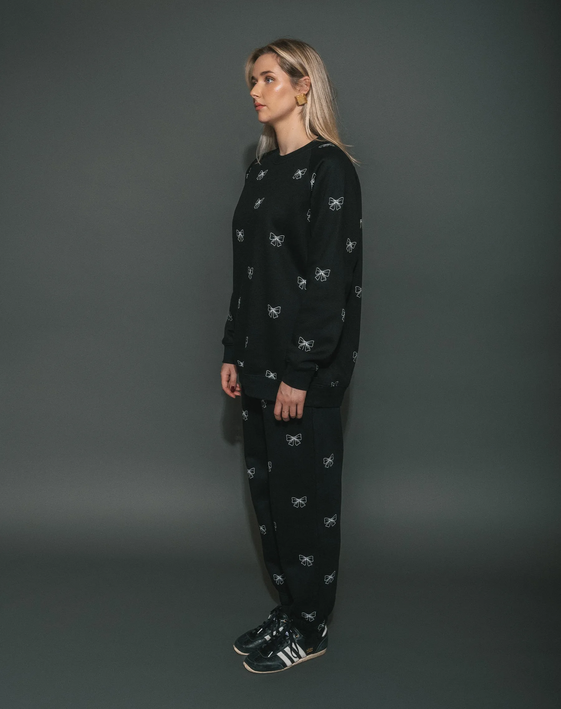 All Over Bow Oversized Jogger sold by Brunette The Label product image thumbnail 2