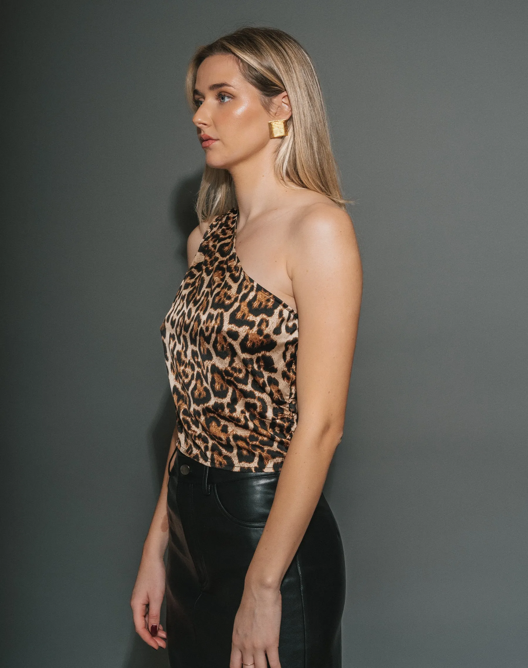 Satin One Shoulder Top sold by Brunette The Label product image thumbnail 3