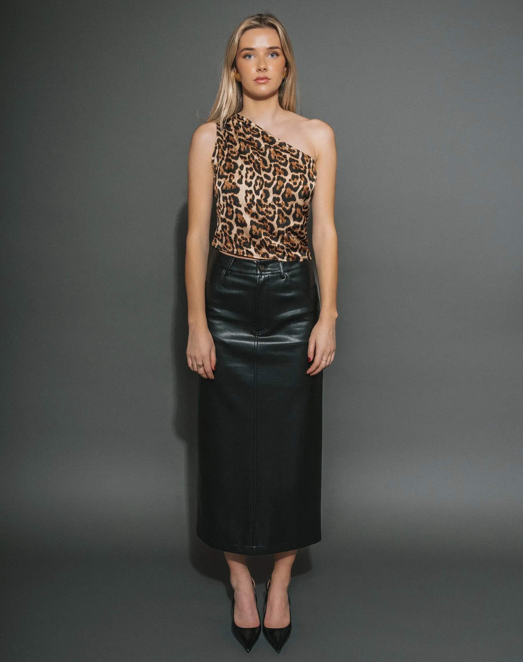 Satin One Shoulder Top sold by Brunette The Label product image thumbnail 2