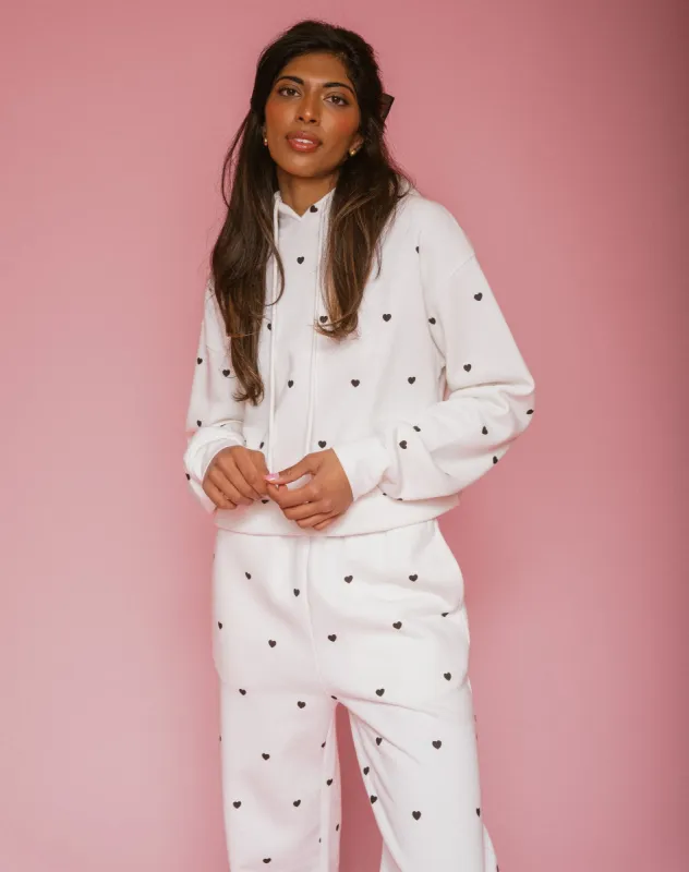 All Over Mini Heart Classic Hoodie sold by Brunette The Label