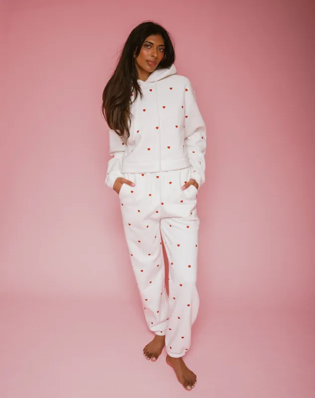 All Over Mini Heart Best Friend Jogger sold by Brunette The Label