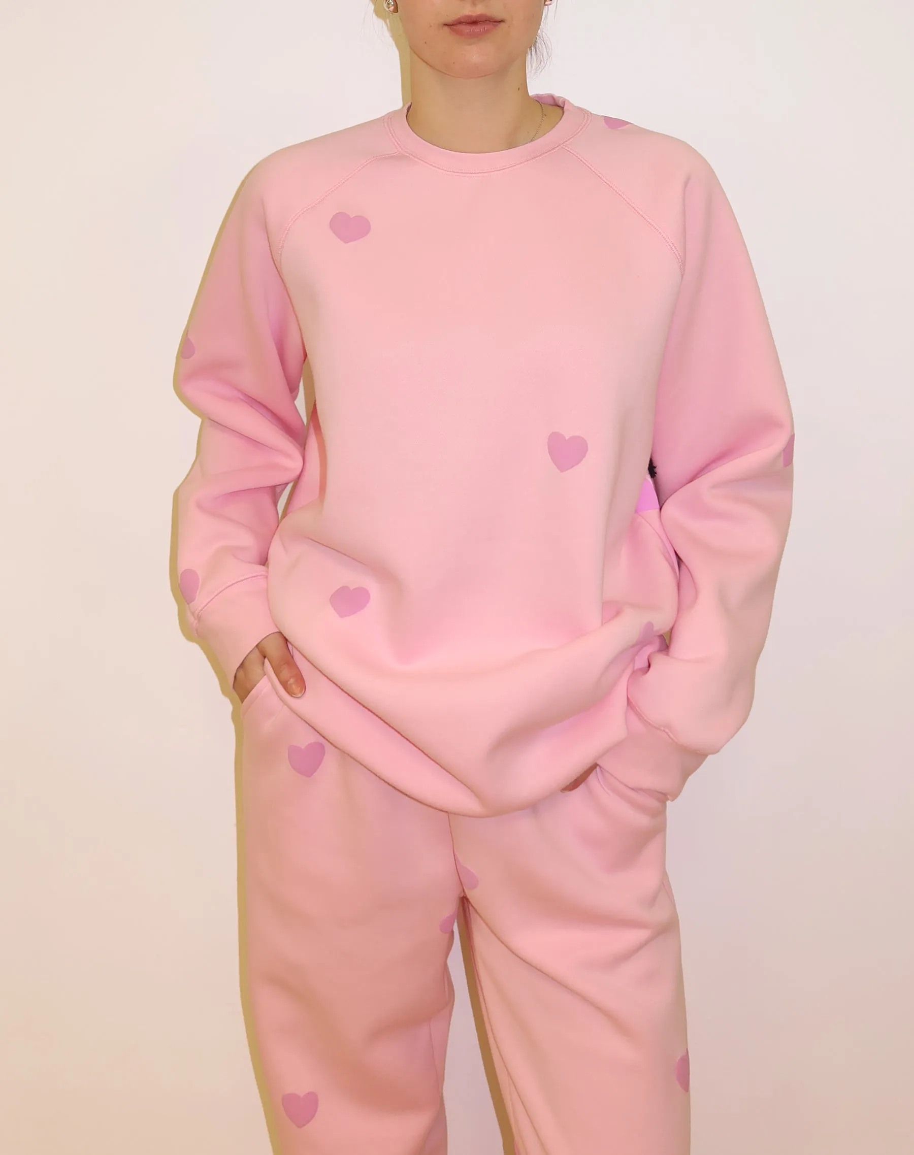 All Over Heart Big Sister Crewneck sold by Brunette The Label product image thumbnail 3