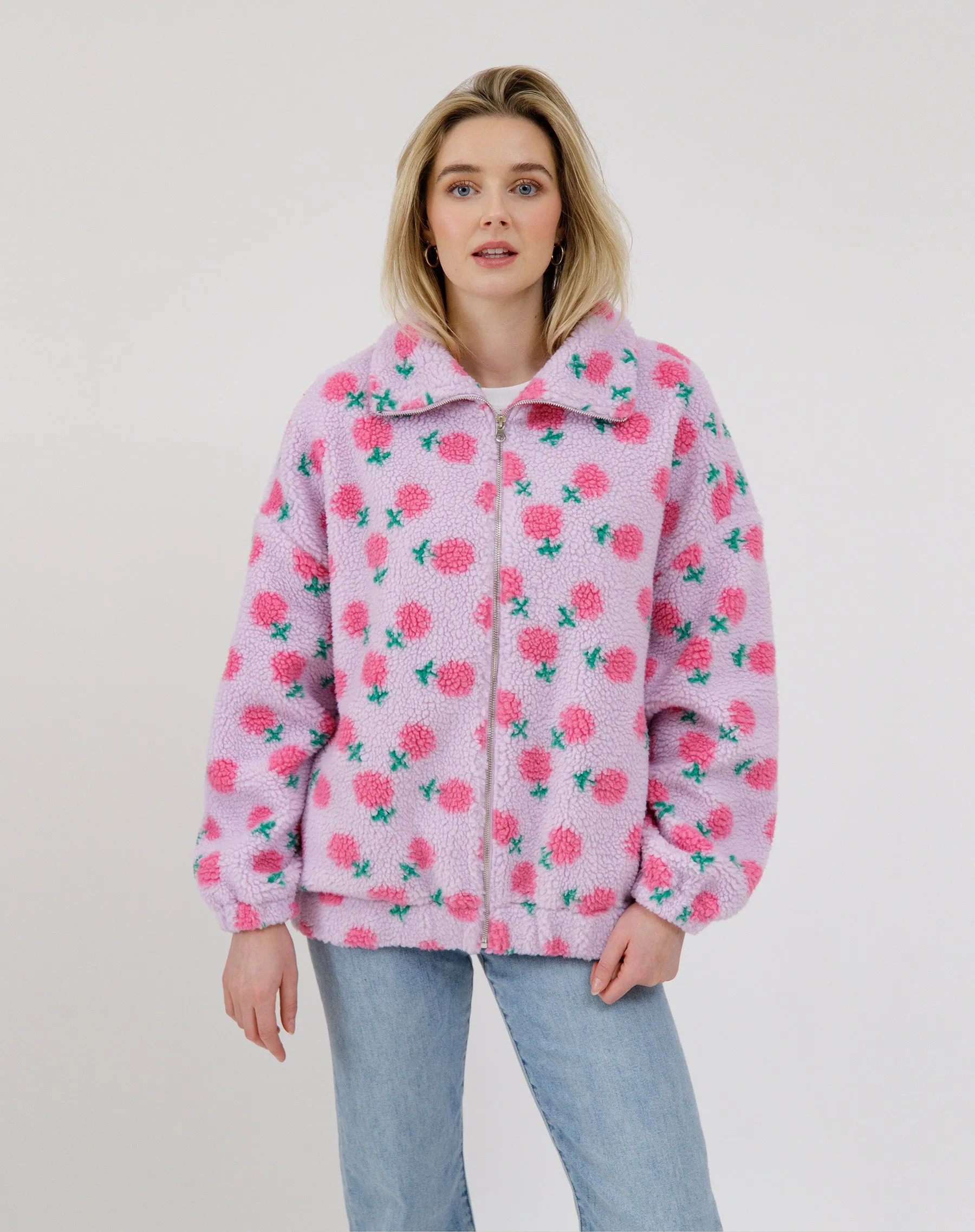 Floral Sherpa Jacket sold by Brunette The Label