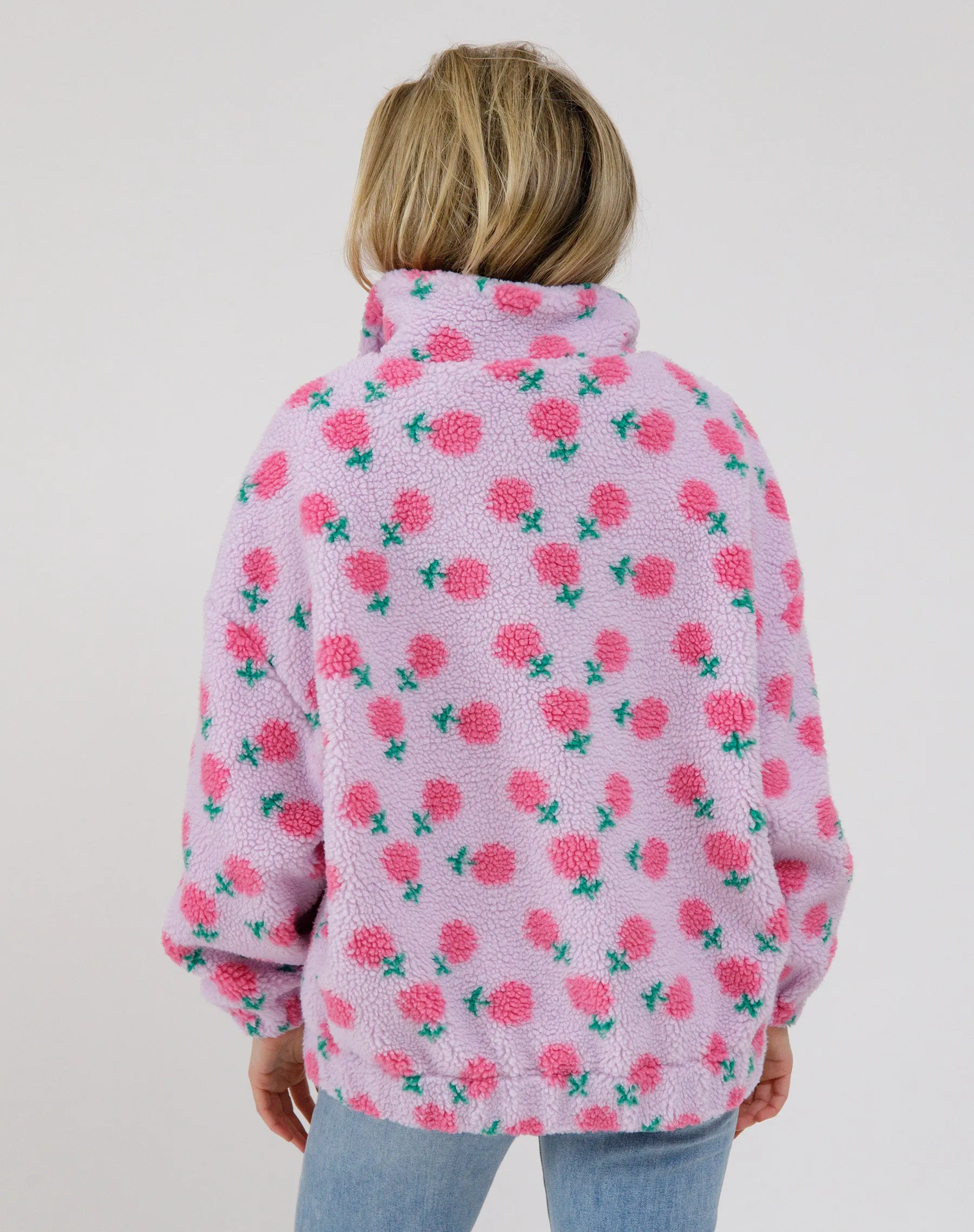 Floral Sherpa Jacket sold by Brunette The Label product image thumbnail 5