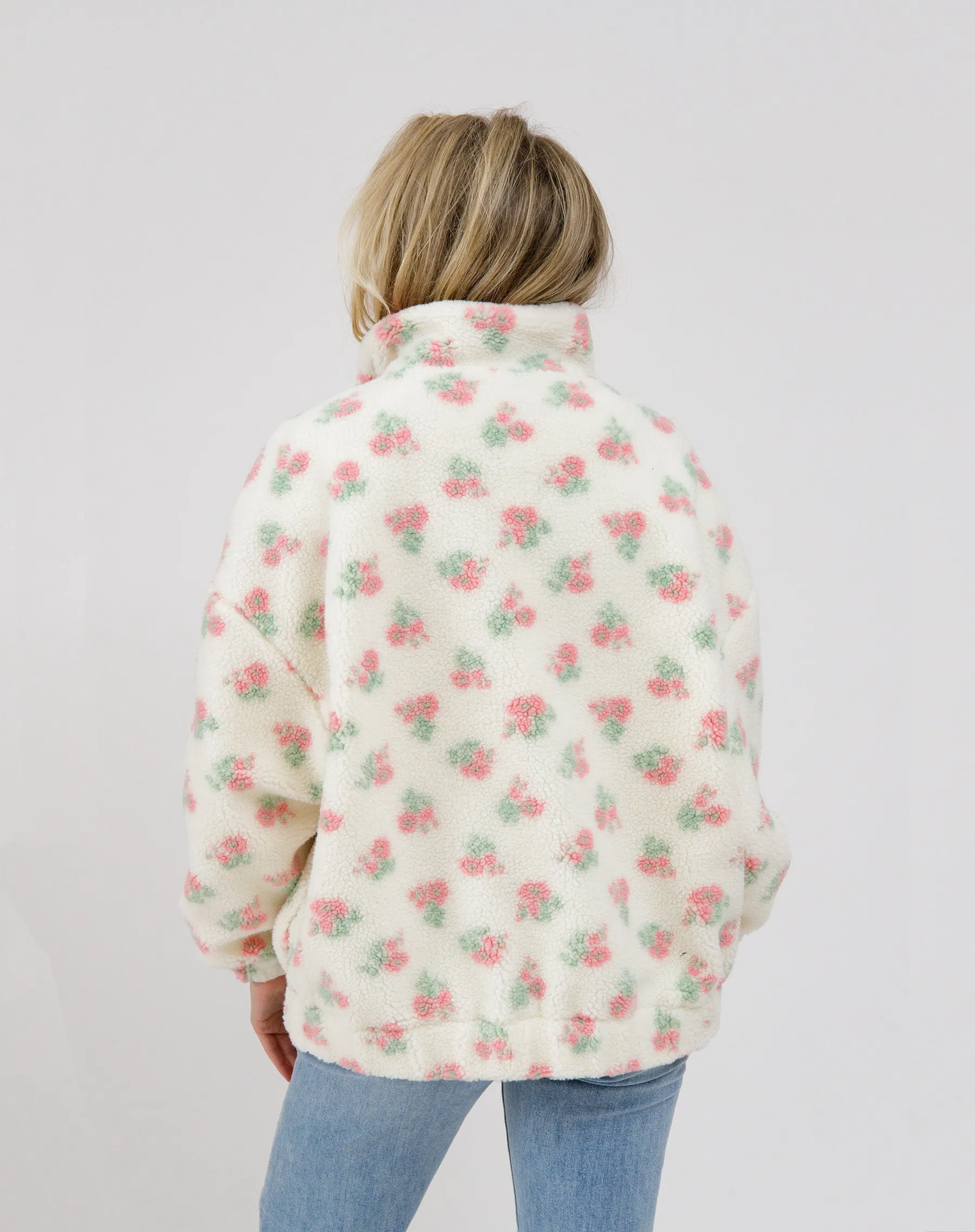 Floral Sherpa Jacket sold by Brunette The Label product image thumbnail 5