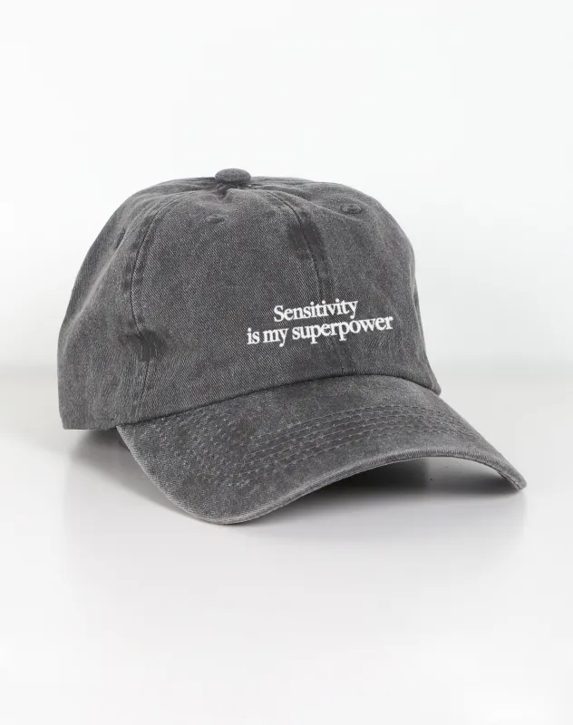"Sensitivity is My Superpower" Baseball Cap sold by Brunette The Label