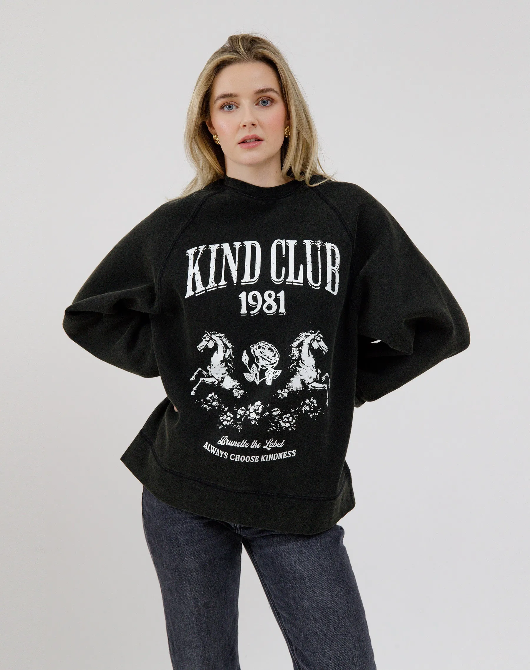 "Kind Club" Not Your Boyfriend's Crew sold by Brunette The Label product image thumbnail 2