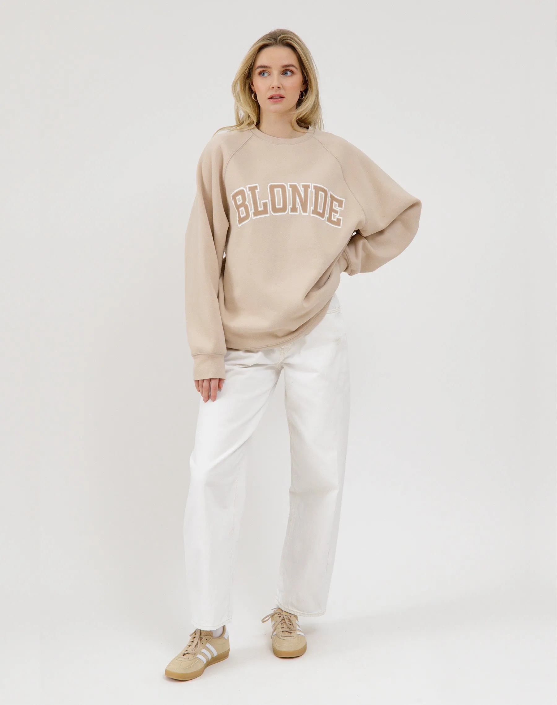 "Blonde" Varsity Hair Colour Not Your Boyfriend's Crew sold by Brunette The Label product image thumbnail 4