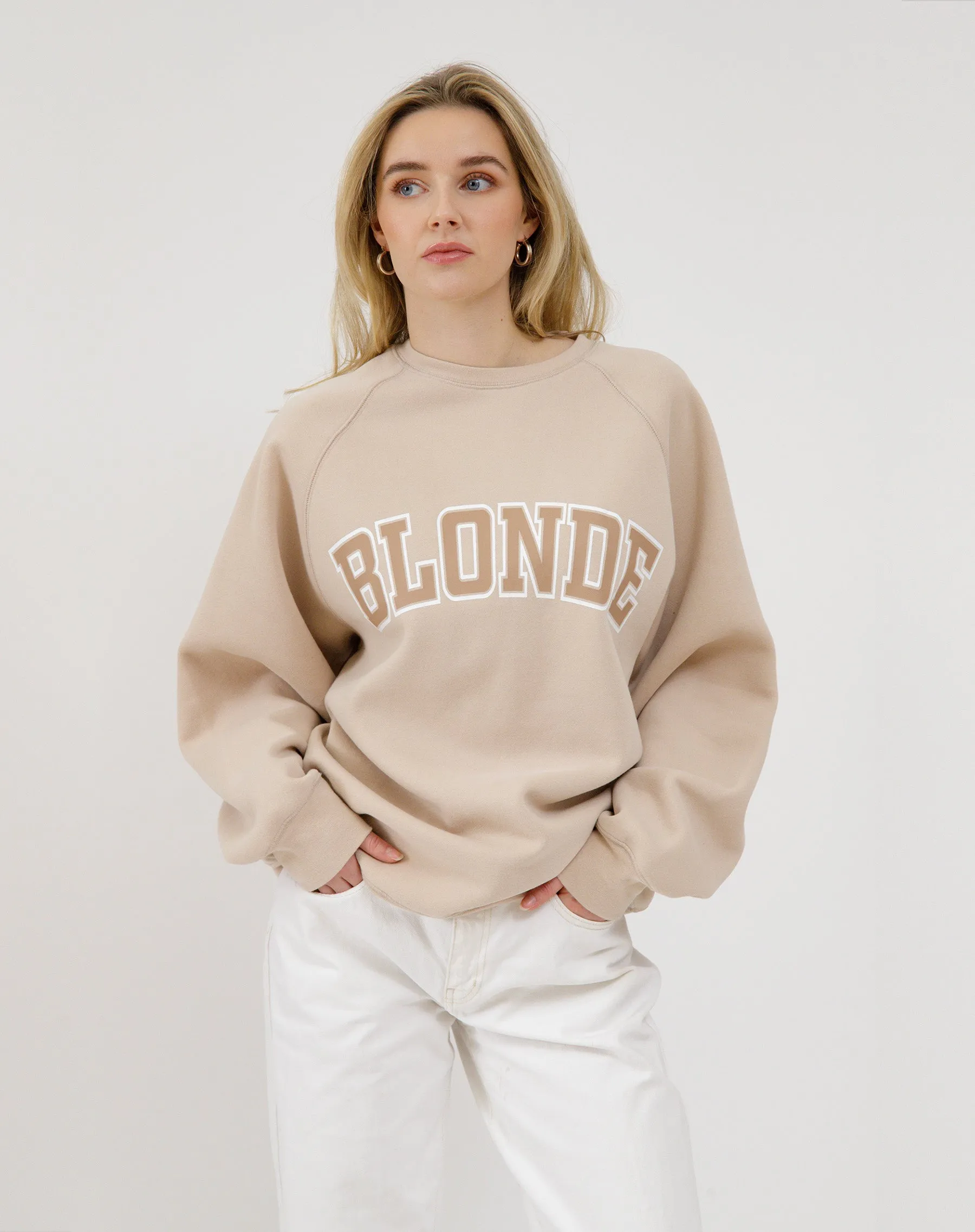 "Blonde" Varsity Hair Colour Not Your Boyfriend's Crew sold by Brunette The Label