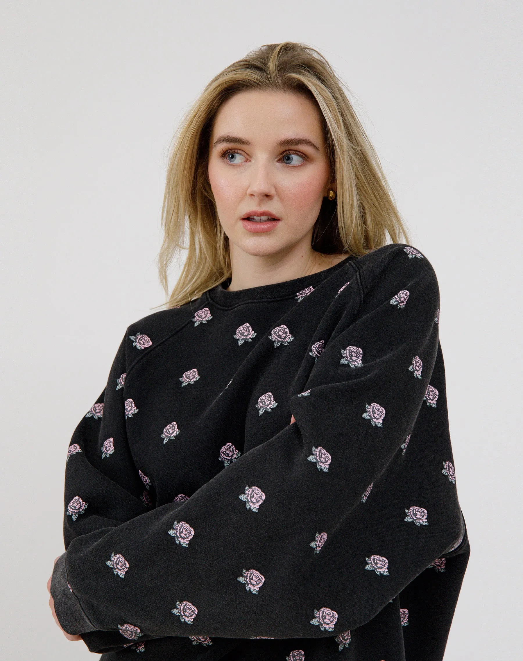 All Over Floral Not Your Boyfriend's Crew sold by Brunette The Label product image thumbnail 2