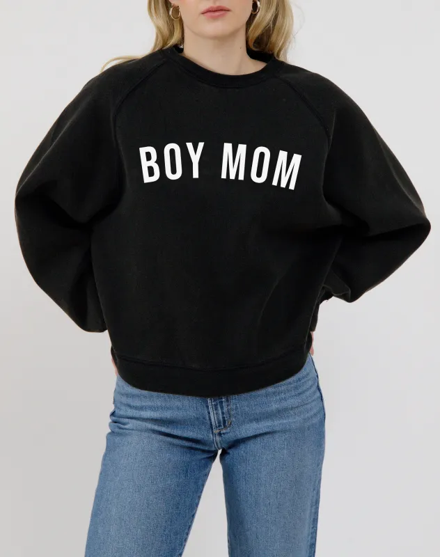 "Boy Mom" Perfect Crew sold by Brunette The Label