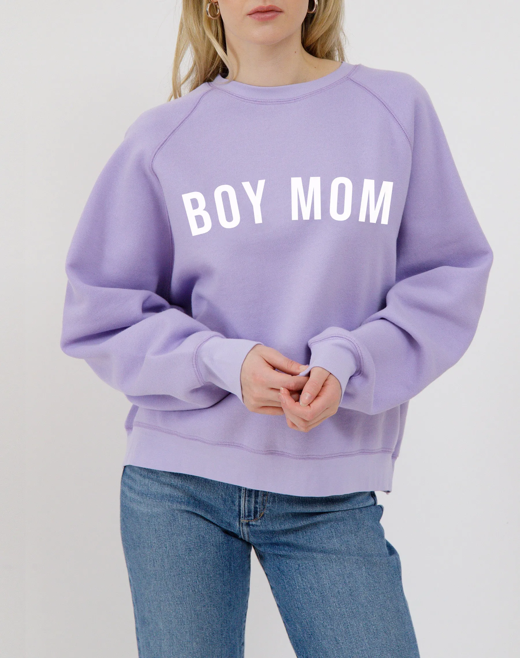 "Boy Mom" Perfect Crew sold by Brunette The Label product image thumbnail 3