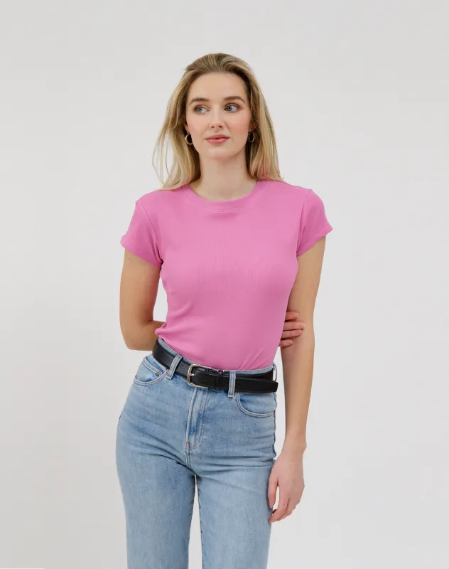 Ribbed Tee sold by Brunette The Label