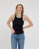 Ribbed Curved Hem Tank Top sold by Brunette The Label