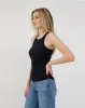Ribbed Curved Hem Tank Top sold by Brunette The Label