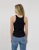 Ribbed Curved Hem Tank Top sold by Brunette The Label
